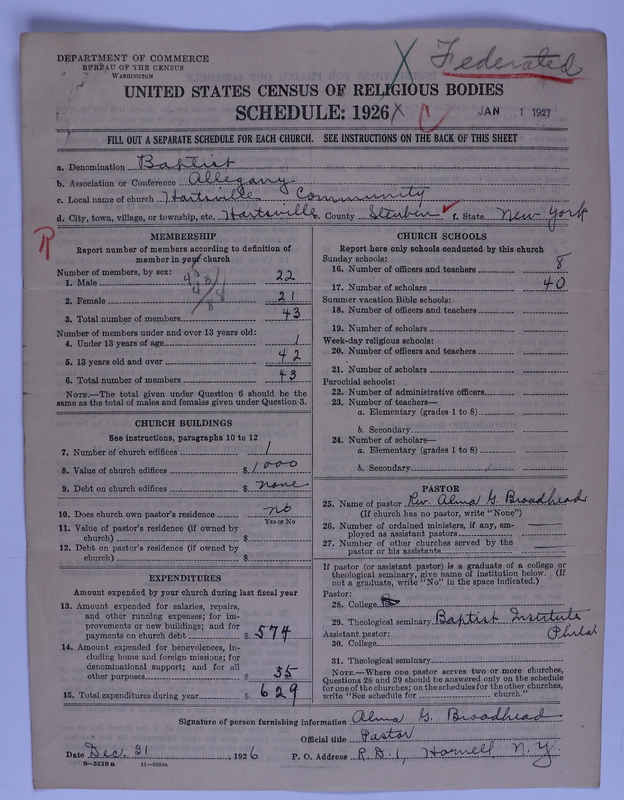 Scan of Federated Churches: 2715