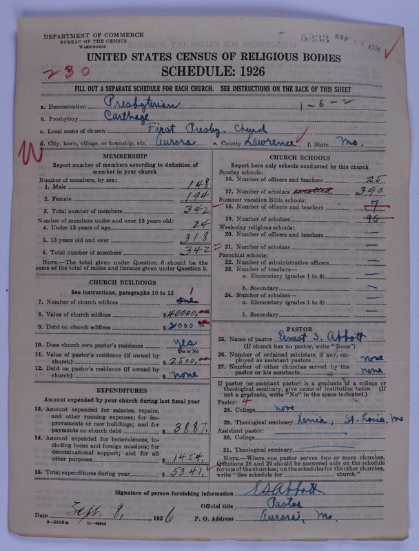 Scan of Presbyterian Church in the United States of America: 5233