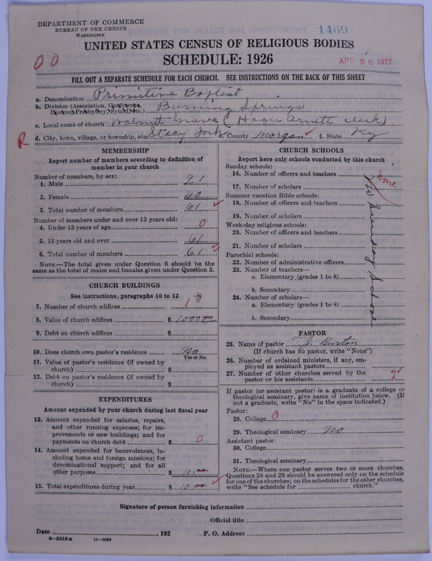 Scan of Primitive Baptists: 1469