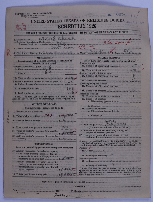 Scan of African Methodist Episcopal Church: 3679