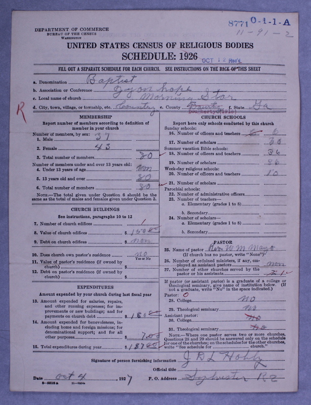 Scan of Negro Baptists: 8771