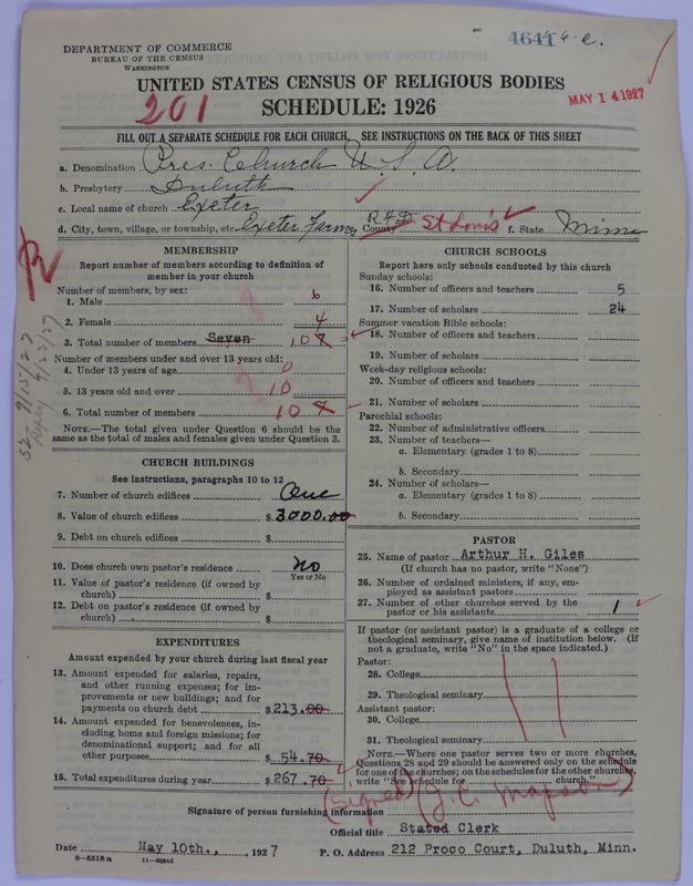 Scan of Presbyterian Church in the United States of America: 4641