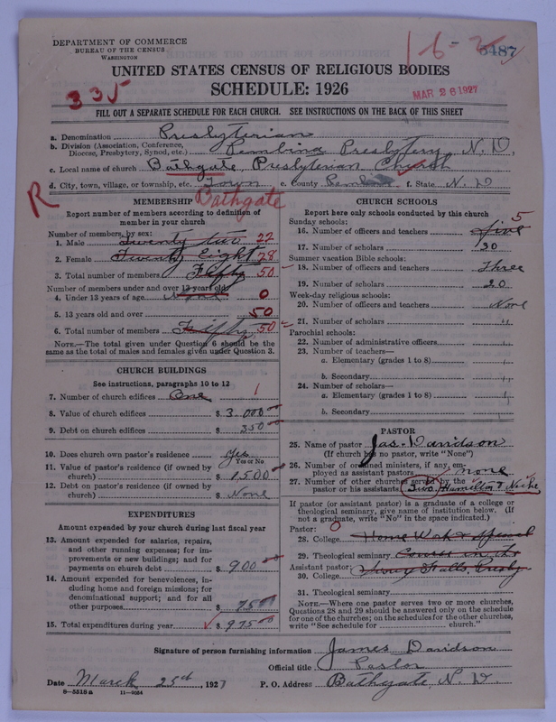 Scan of Presbyterian Church in the United States of America: 5487