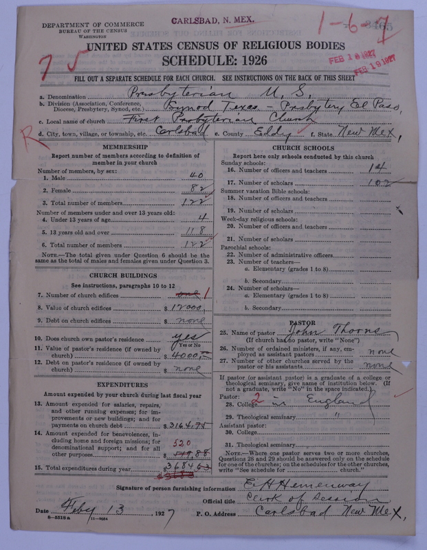 Scan of Presbyterian Church in the United States: 3465