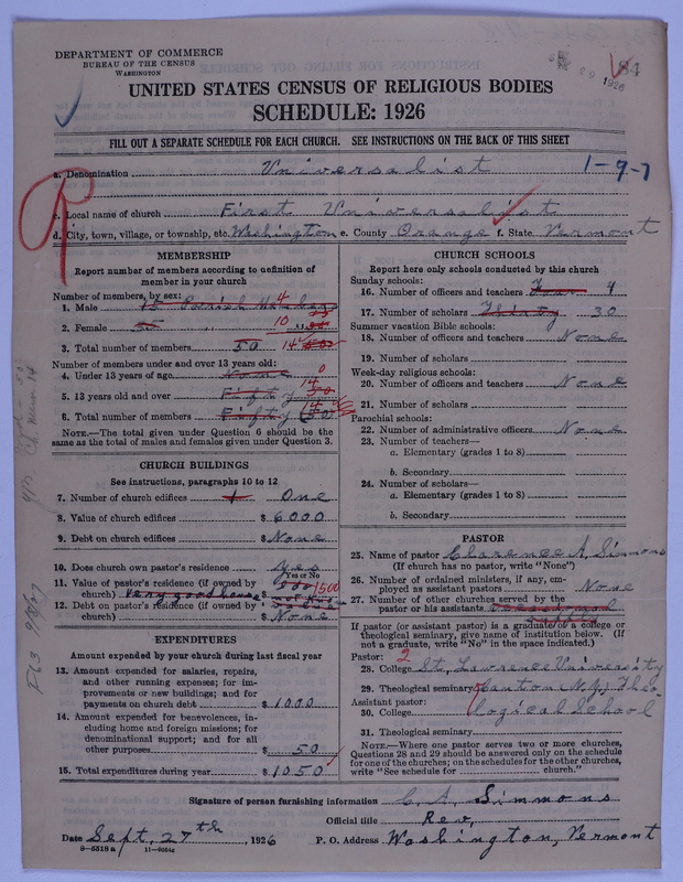 Scan of Universalist Church: 84