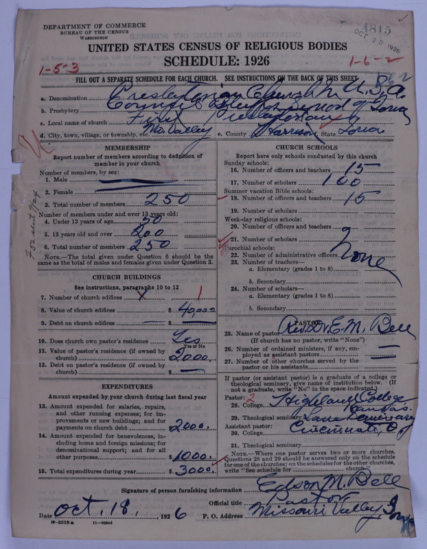Scan of Presbyterian Church in the United States of America: 4815