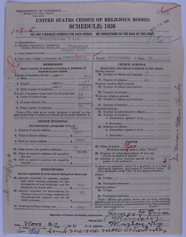 Scan of Presbyterian Church in the United States of America: 6761