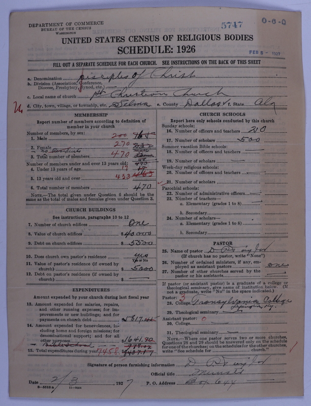 Scan of Disciples of Christ: 5747