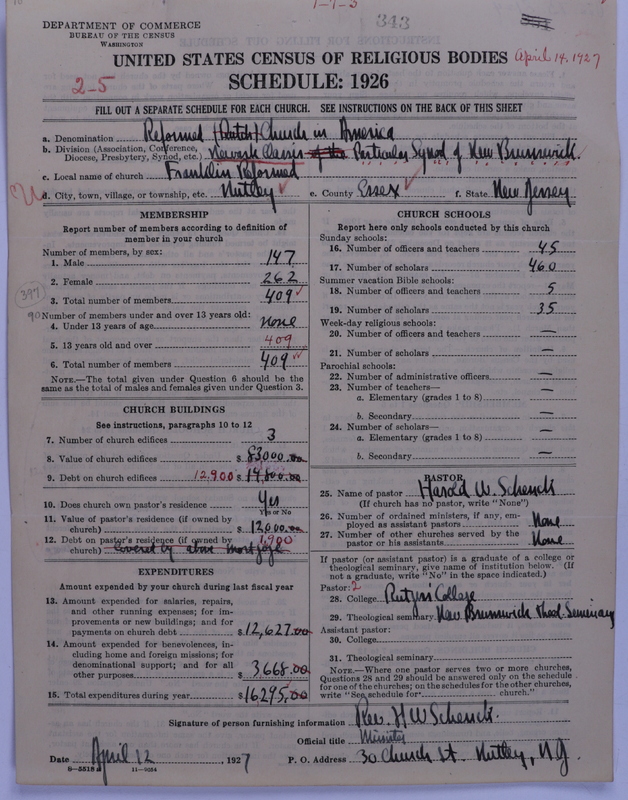 Scan of Reformed Church in America: 343