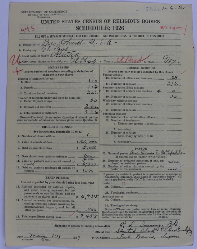 Scan of Presbyterian Church in the United States of America: 7575