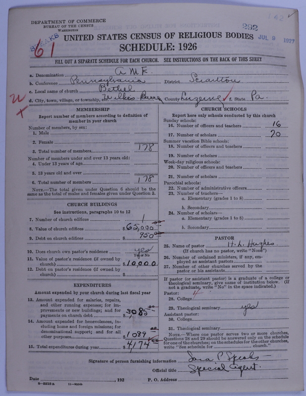 Scan of African Methodist Episcopal Church: 292