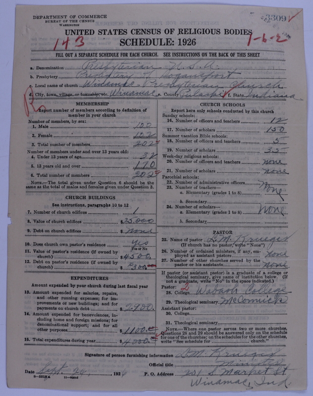 Scan of Presbyterian Church in the United States of America: 3309