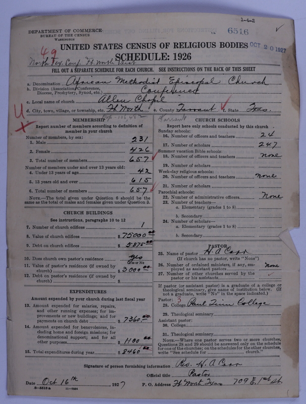 Scan of African Methodist Episcopal Church: 6516