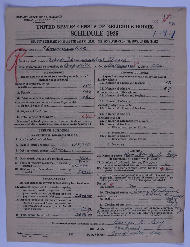 Scan of Universalist Church: 477