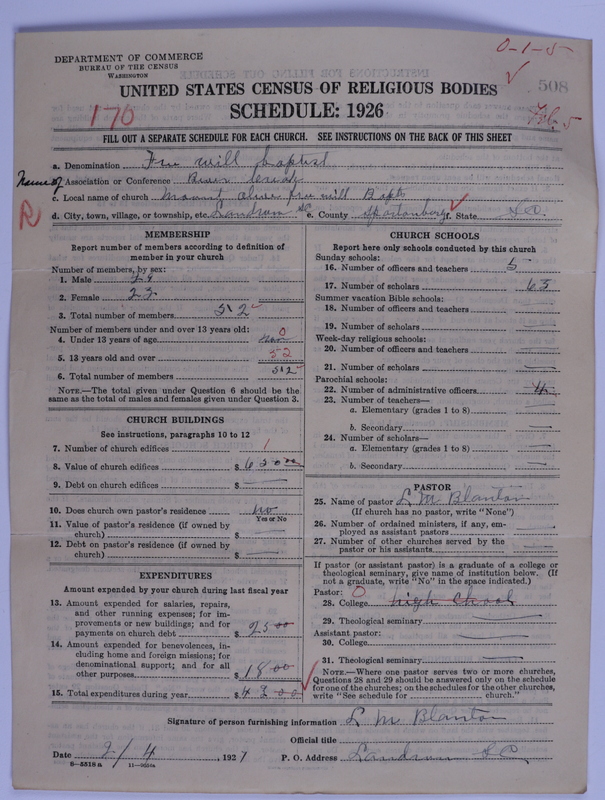 Scan of Free Will Baptists: 508