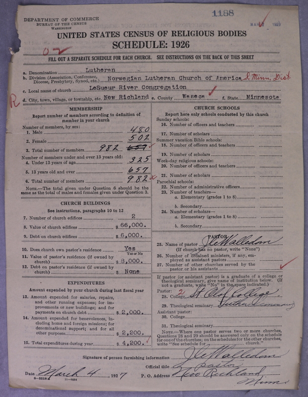 Scan of Norwegian Lutheran Church of America: 1188