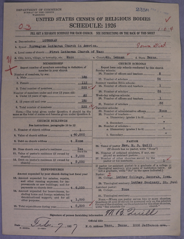 Scan of Norwegian Lutheran Church of America: 2258