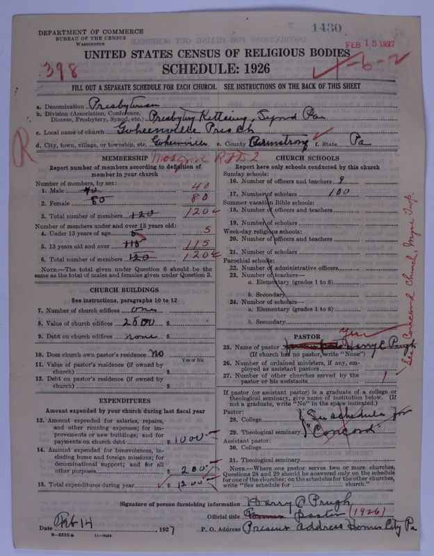 Scan of Presbyterian Church in the United States of America: 1430