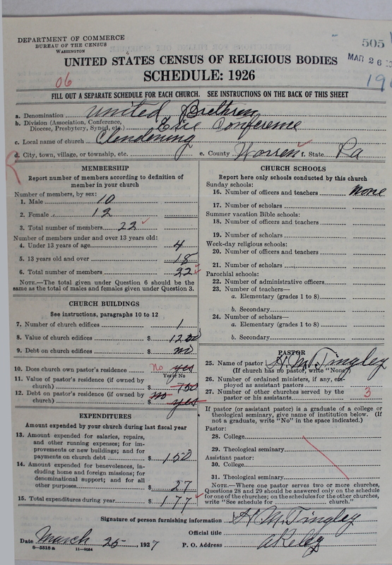 Scan of Church of the United Brethren in Christ: 505