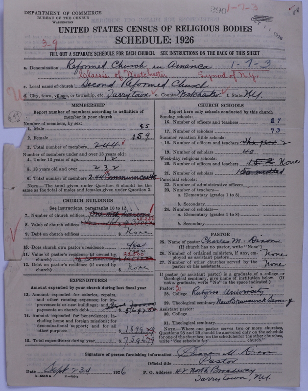 Scan of Reformed Church in America: 290