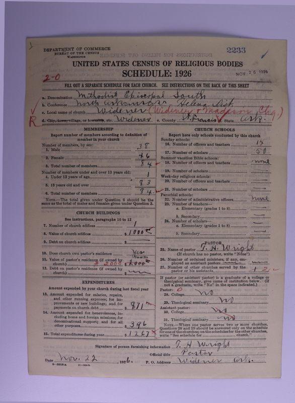 Scan of Methodist Episcopal Church, South: 2233