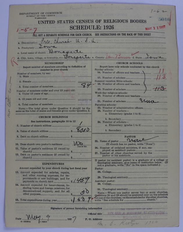 Scan of Presbyterian Church in the United States of America: 5016