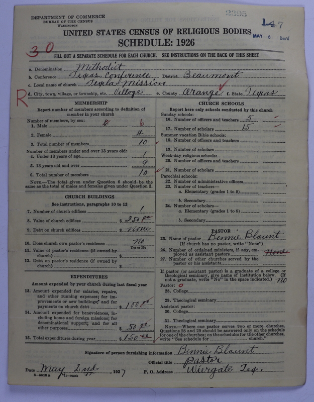 Scan of Colored Methodist Episcopal Church: 2395