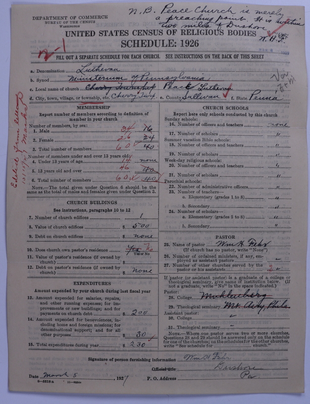 Scan of United Lutheran Church in America: 1707