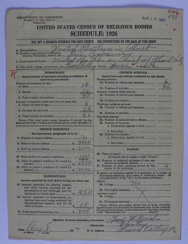 Scan of Federated Churches: 590
