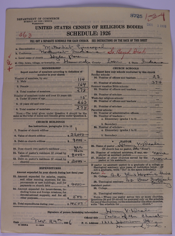 Scan of Methodist Episcopal Church: 8725