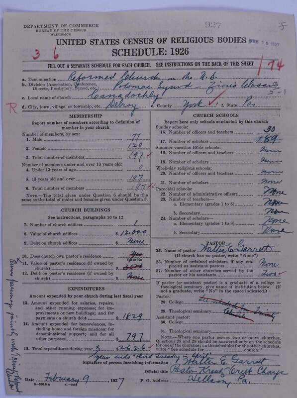 Scan of Reformed Church in the United States: 927