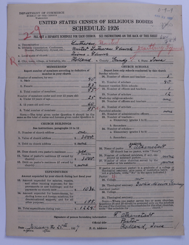 Scan of United Lutheran Church in America: 2565