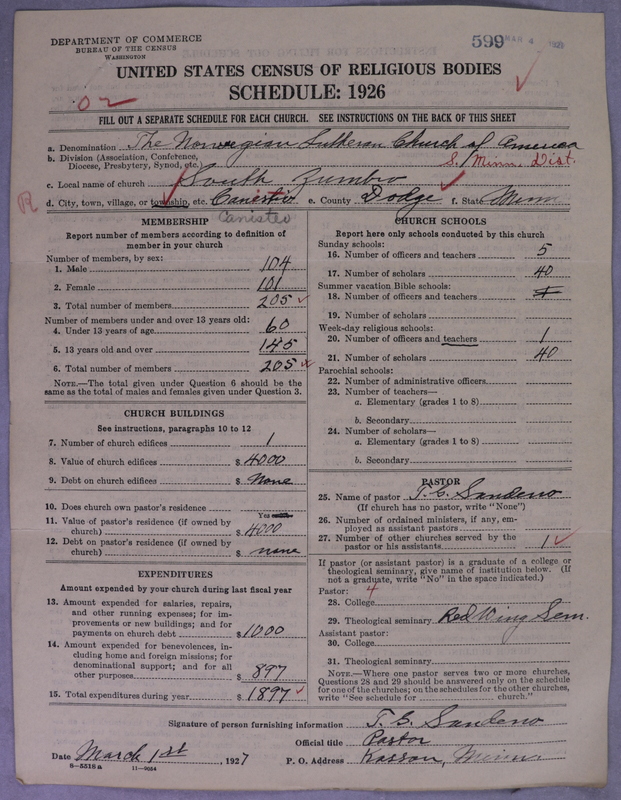 Scan of Norwegian Lutheran Church of America: 599