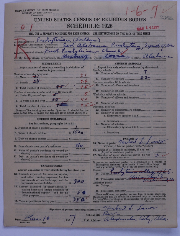 Scan of Presbyterian Church in the United States: 2365