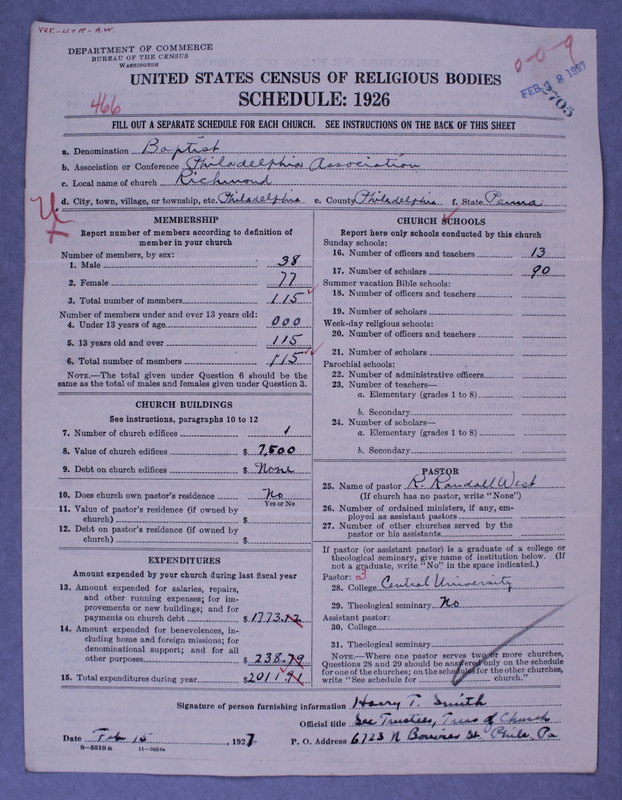 Scan of Northern Baptist Convention: 2705