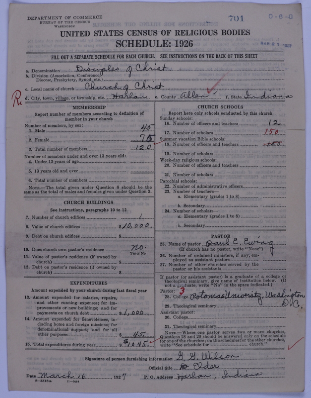 Scan of Disciples of Christ: 701