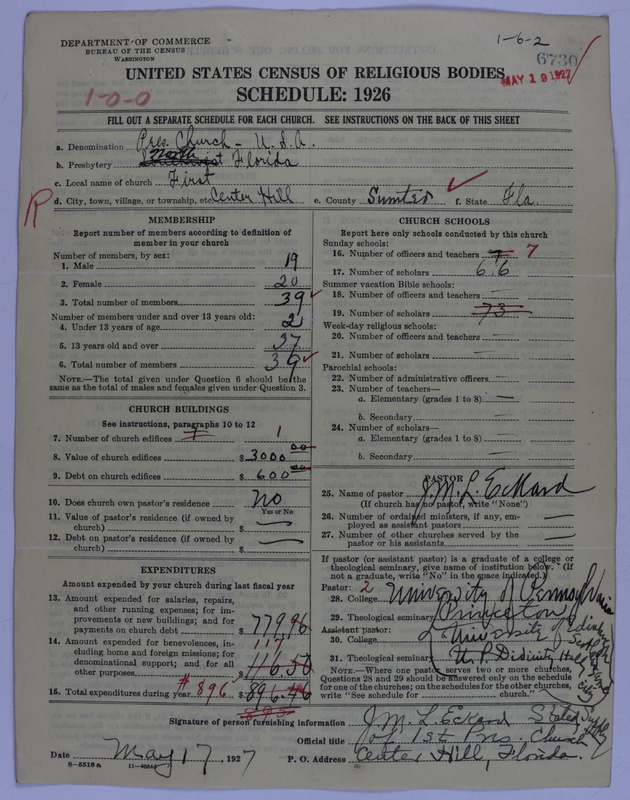 Scan of Presbyterian Church in the United States of America: 6730