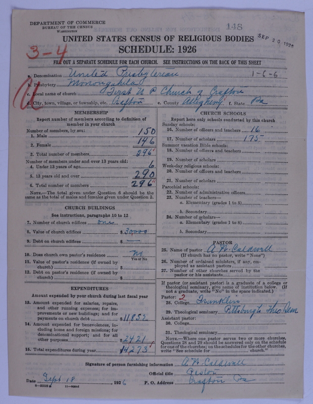 Scan of United Presbyterian Church of North America: 148
