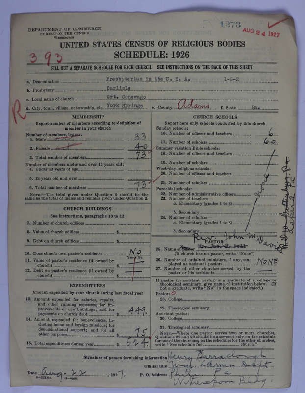 Scan of Presbyterian Church in the United States of America: 1273