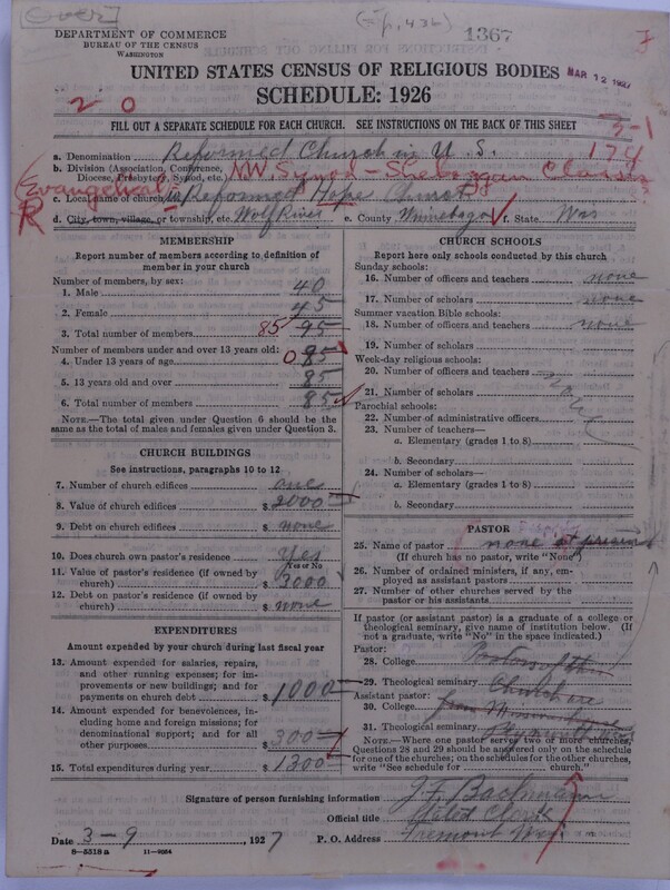 Scan of Reformed Church in the United States: 1367