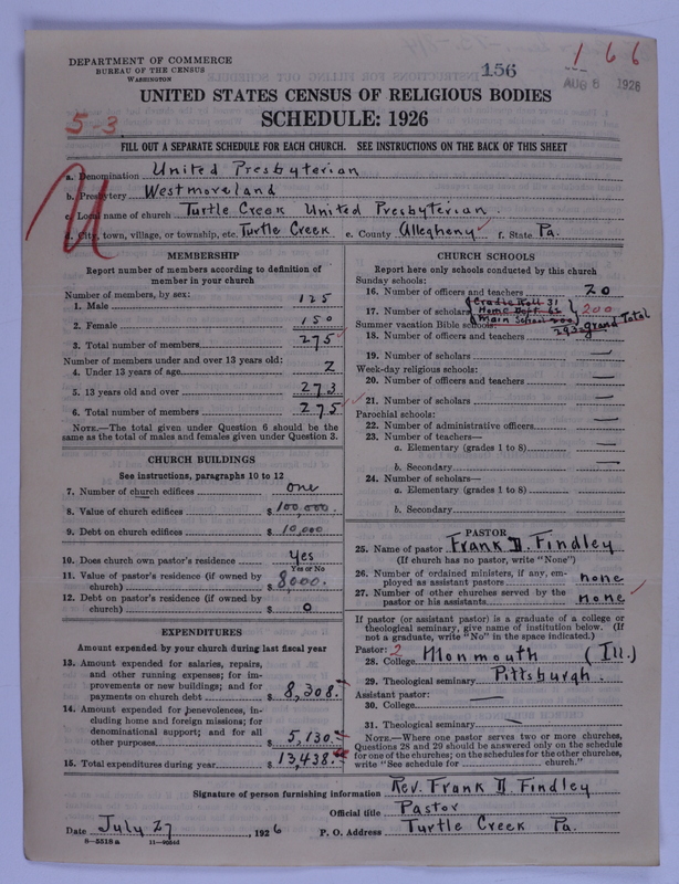 Scan of United Presbyterian Church of North America: 156