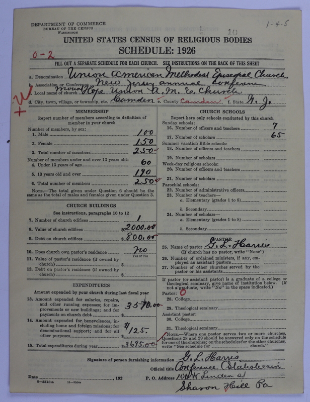 Scan of Union American Methodist Episcopal Church: 10