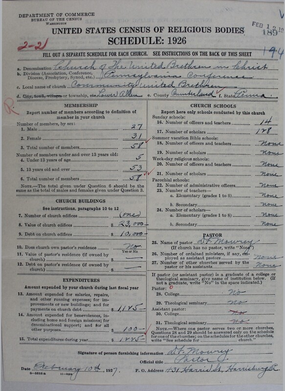Scan of Church of the United Brethren in Christ: 189