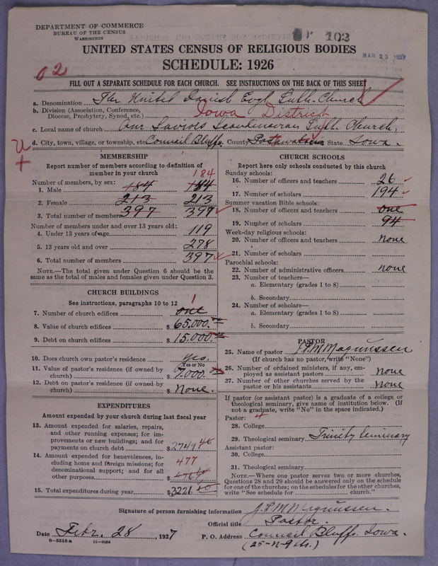 Scan of United Danish Evangelical Lutheran Church in America: 102