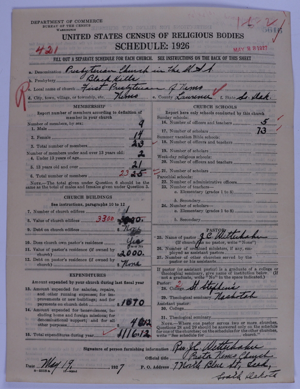 Scan of Presbyterian Church in the United States of America: 5616