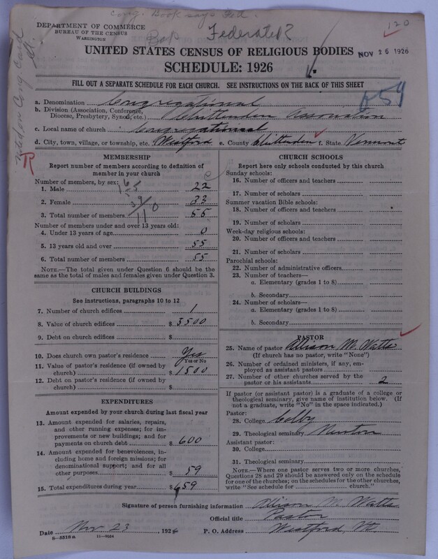 Scan of Federated Churches: 51