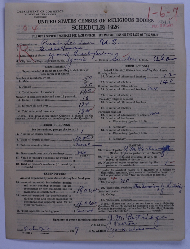 Scan of Presbyterian Church in the United States: 2513