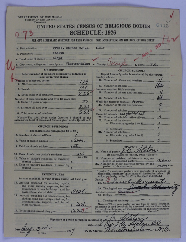Scan of Presbyterian Church in the United States of America: 6445