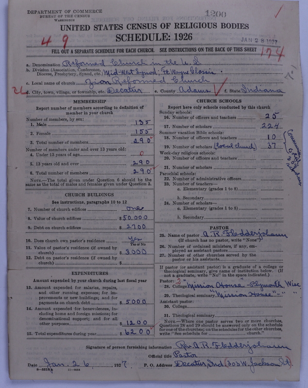 Scan of Reformed Church in the United States: 1200