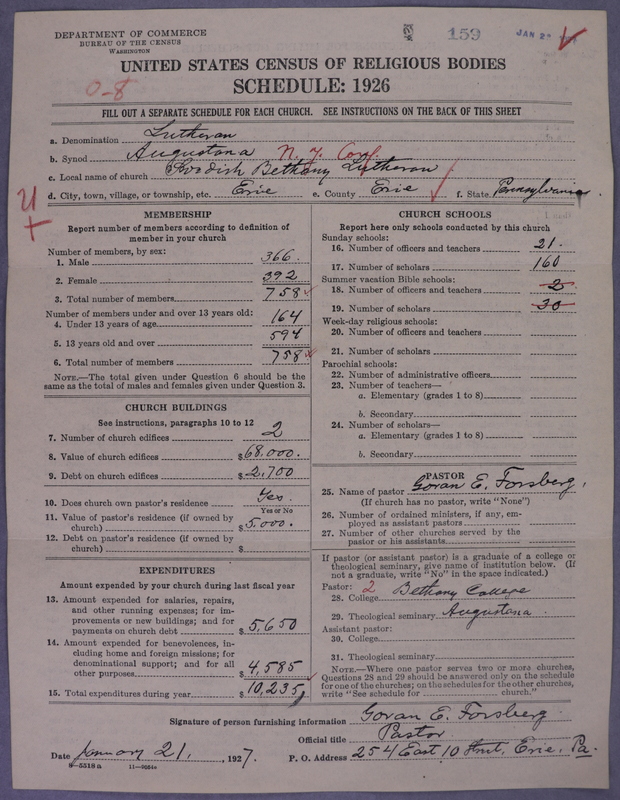 Scan of Evangelical Lutheran Augustana Synod of North America: 159